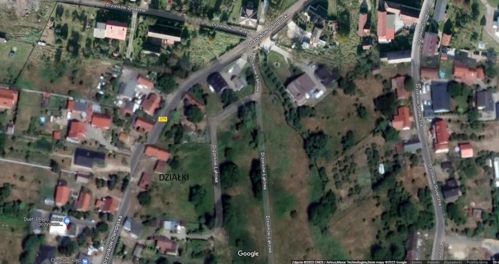 Drzonków Zielona Góra działki 7-8 arowe - 2