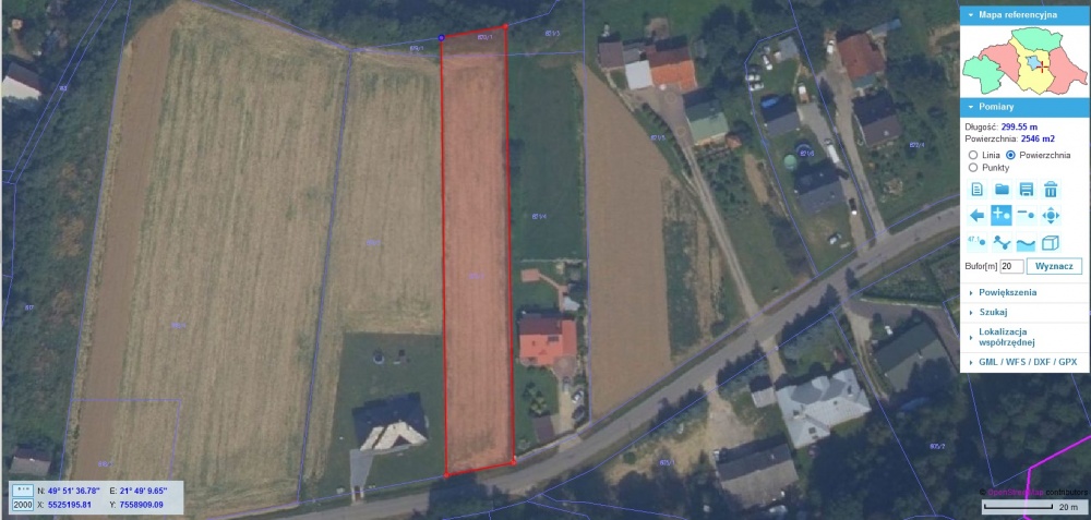 Sprzedam działkę 2418m2 w Strzyżowie - 2