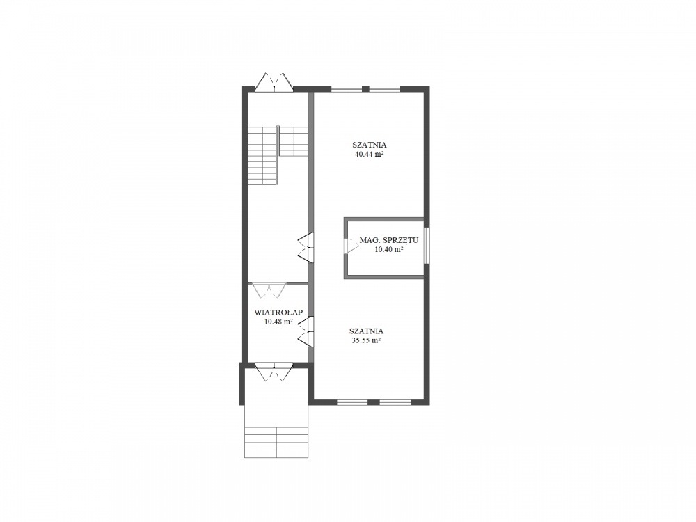 Budynek  1024m z działką 7600 m²   - 4