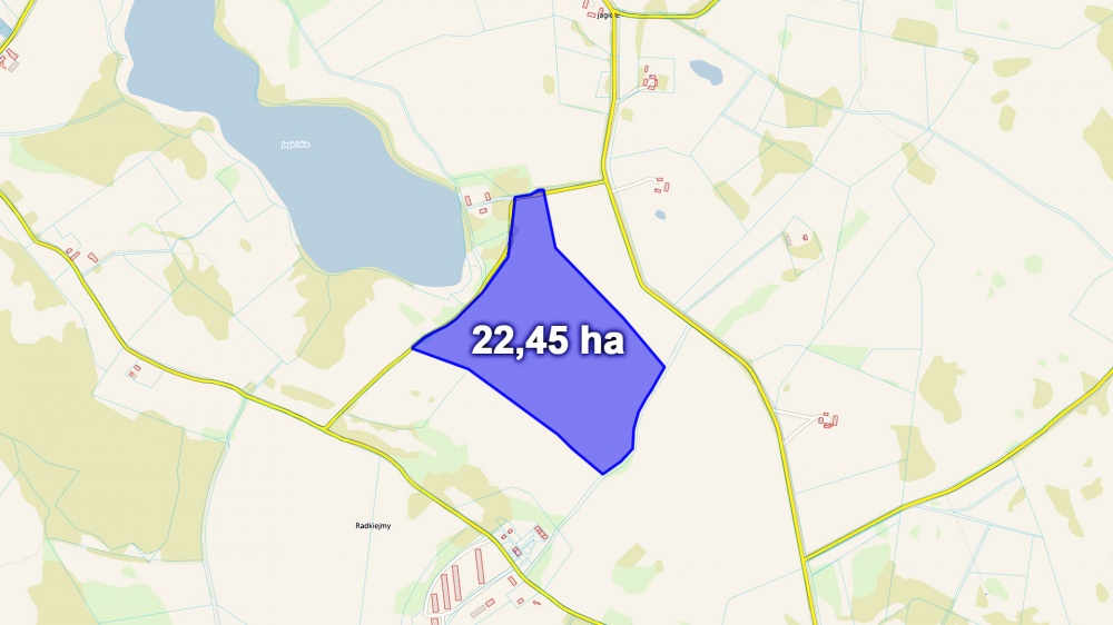 Działka z Warunkami Zabudowy 22,45 ha – Żabin, gm. Banie Mazurskie - 0