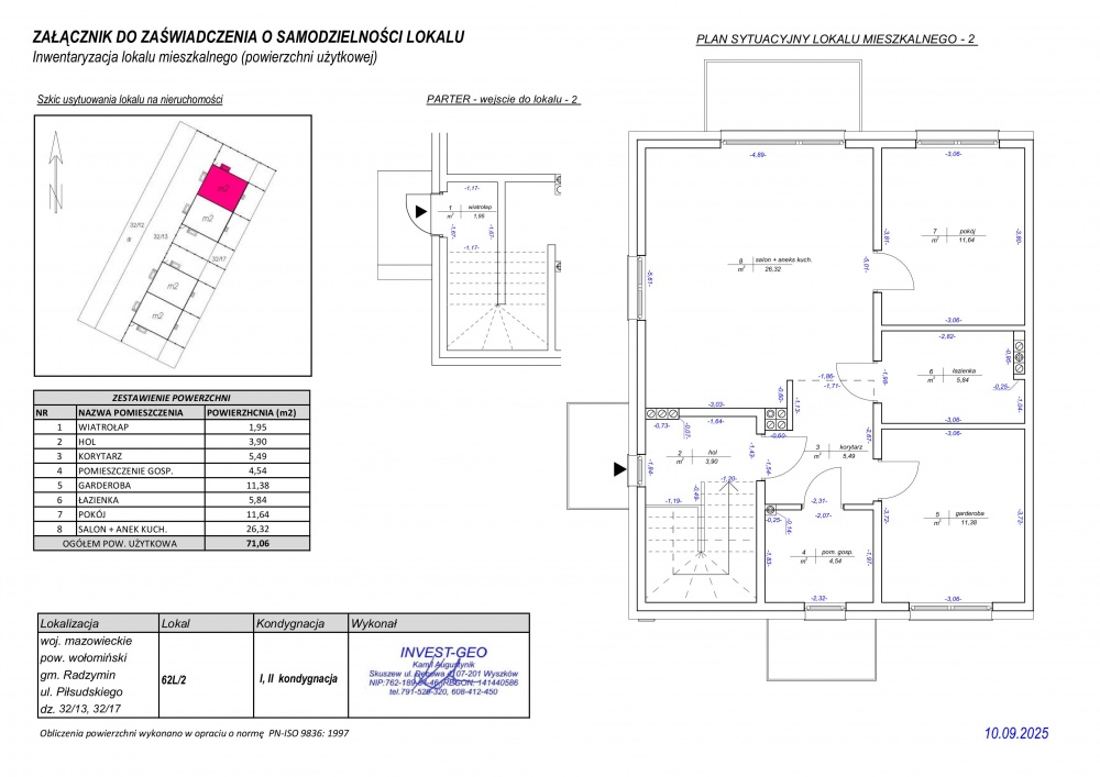 Mieszkanie, Radzymin ul. Piłsudskiego 62 L / 2 , trzy pokoje , 71,06 m2 - 16