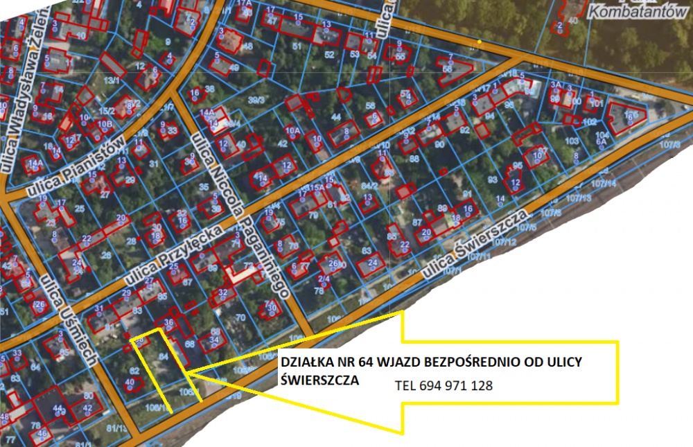 Działka budowlana 773 m² – Warszawa Włochy, ul. Świerszcza 38 – bezpośrednio - 0