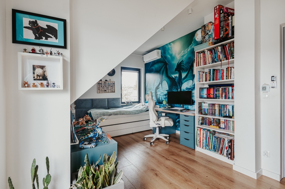 Dom wolnostojący przy parku w Zielonkach. Klima, fotowoltaika - 11