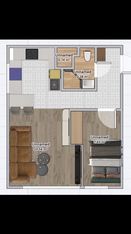 Mieszkanie świeżo po remoncie 2 pok. z widokiem BEZPOŚREDNIO idealny apartament na start lub inwestycyjne meble na wymiar - 1