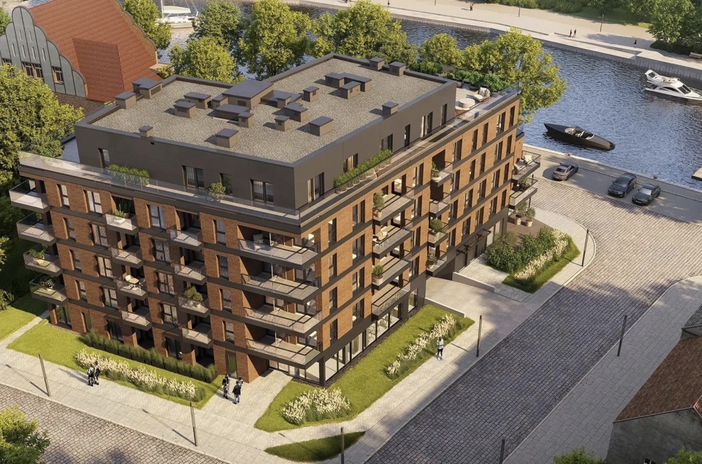 33 m2 Gdańsk Śródmieście, widok na Motławę, inwestycja Kapitanat - For sale comfortable studio apartment in Gdańsk city center - 4