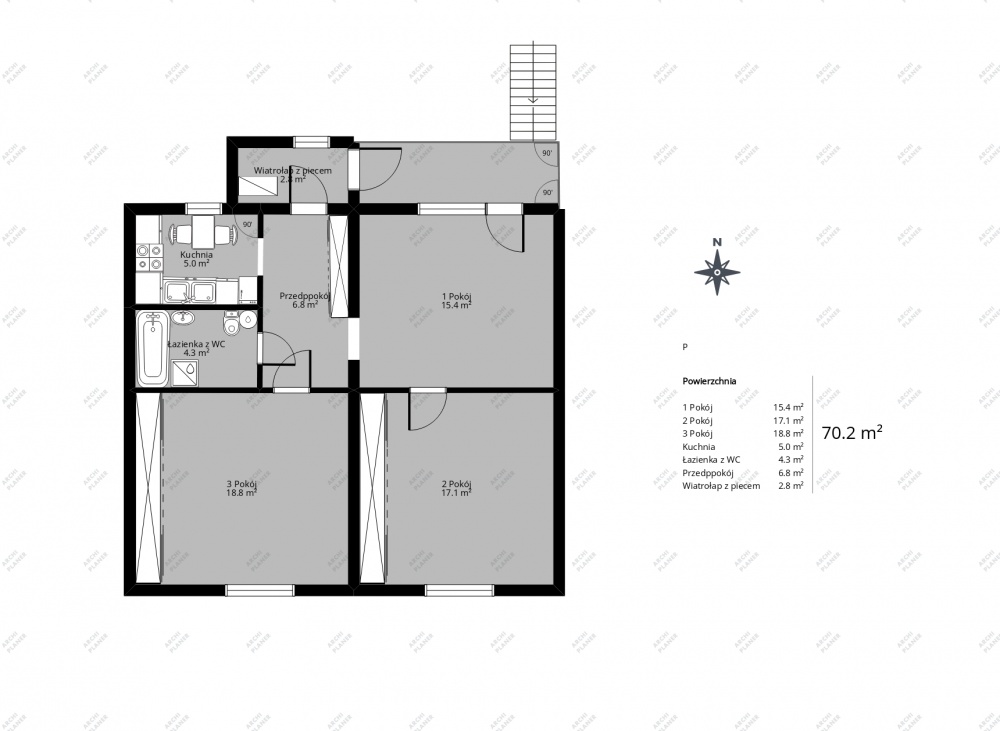 Mieszkanie 3 pok.+ 660 m2 działki - 0