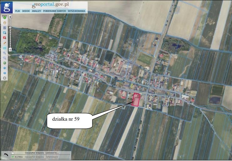 Syndyk sprzeda działkę zabudowaną domem we wsi Łękanów - 0