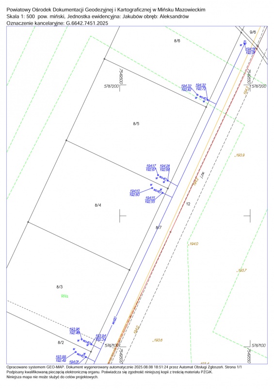 DZIAŁKI NA SPRZEDAŻ – Aleksandrów, gm. Jakubów (pow. miński) - 4