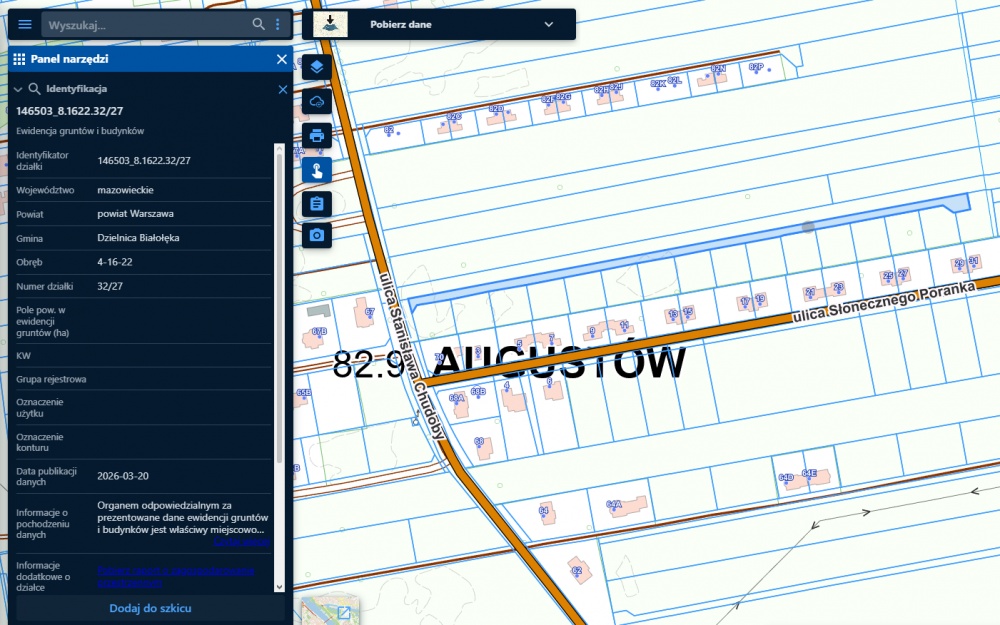 Warszawa/Białołęka/ul. Chudoby 4 działki - 16