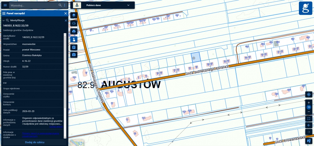 Warszawa/Białołęka/ul. Chudoby 4 działki - 15