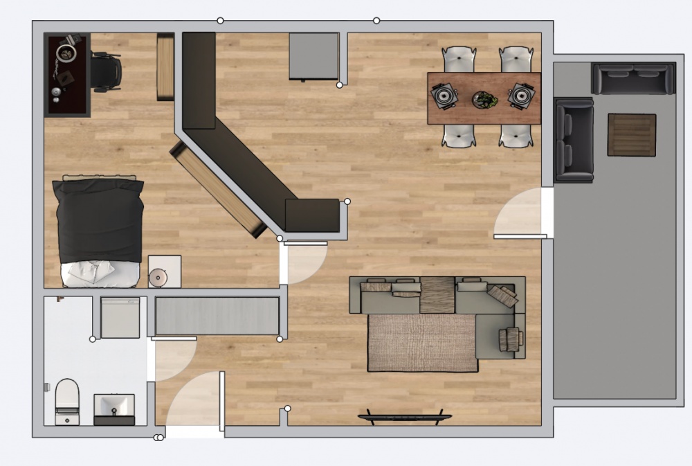 Przestronne 2 pokoje 49 m² | Balkon | Garaż | W pełni wyposażone - 11