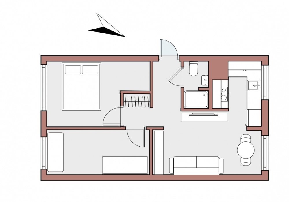 3 pokoje po generalnym remoncie | 47 m² | wyższy parter - 6