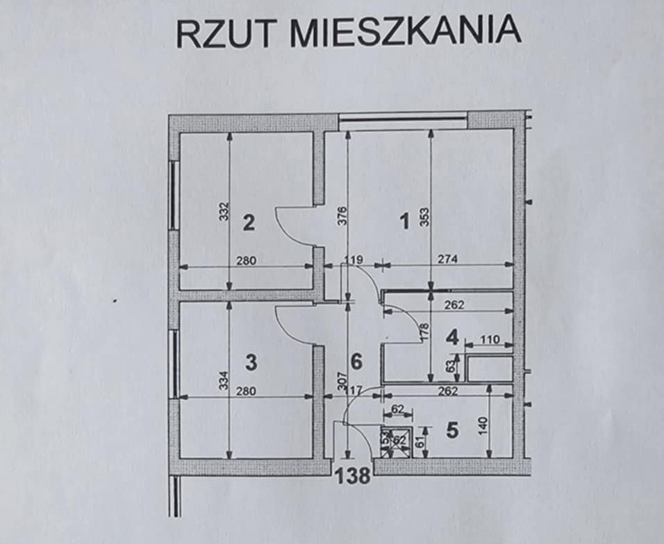 Mieszkanie 3 pokojowe bez gazu, ogrzewanie miejskie - 1