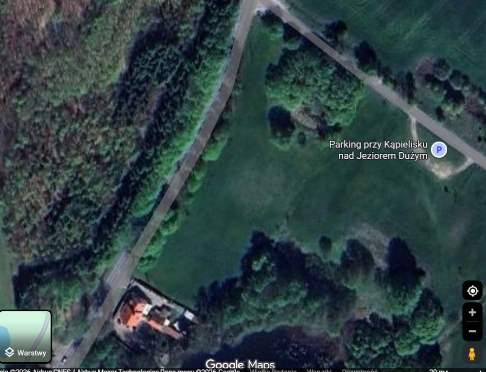 Działka 1,33 ha z brzegiem Jeziora Dużego (Orle, pow. kościerski) i warunkami zabudowy - 2