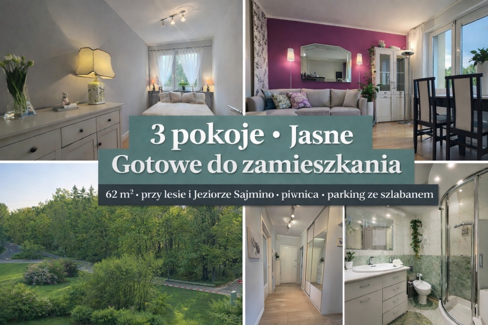 Mieszkanie 62m2 plaża jezioro las jasne  - 0