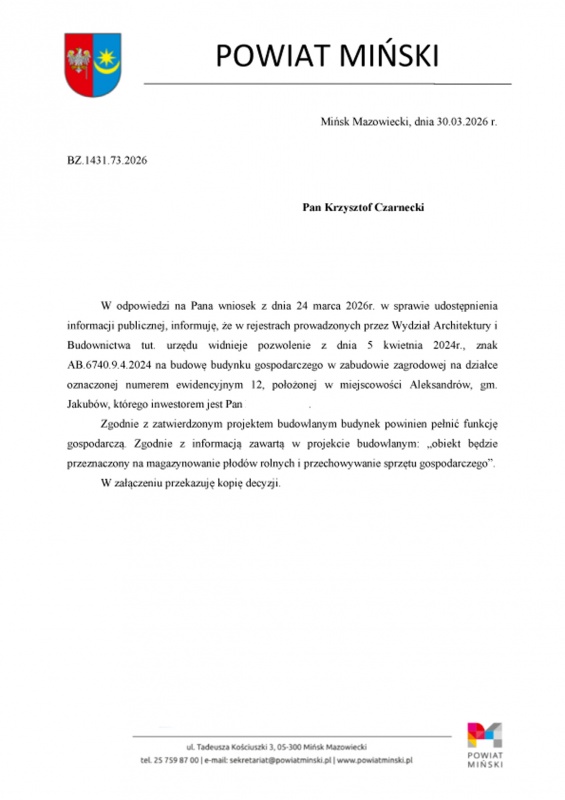 DZIAŁKI NA SPRZEDAŻ – Aleksandrów, gm. Jakubów (pow. miński) - 8