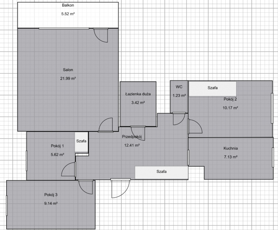 Przestronne i słoneczne 4-pokojowe mieszkanie 73 m² | ul. Płk. Dąbka - 9