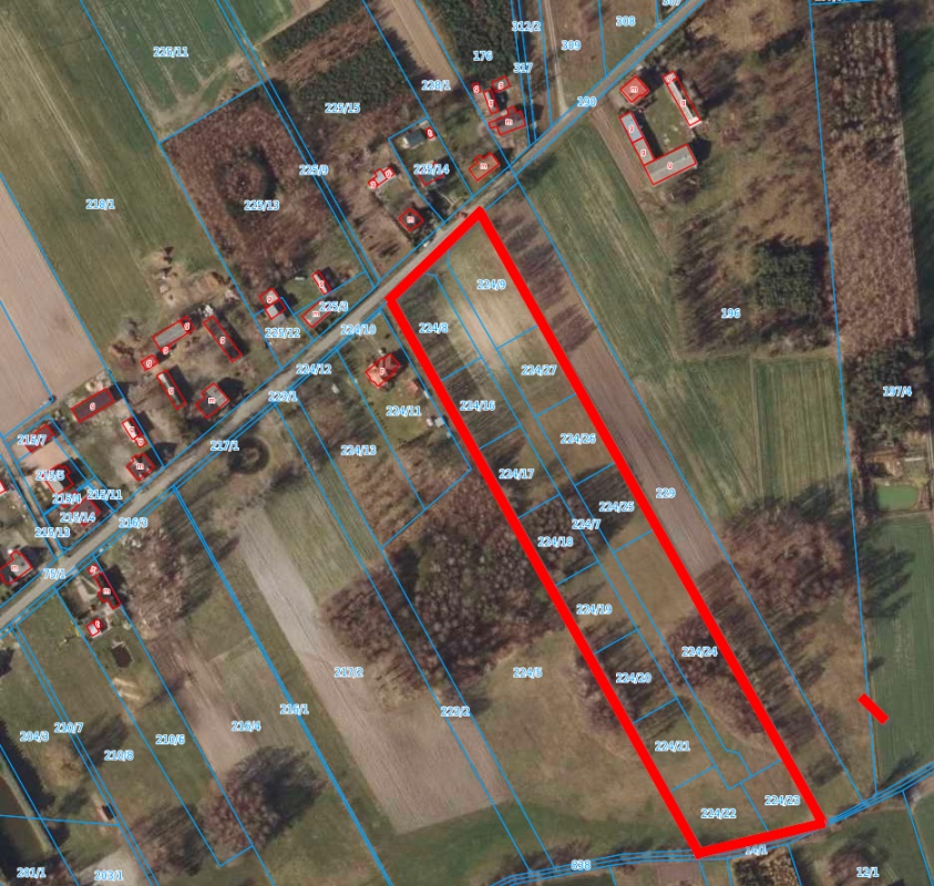 Działka budowlana 2,14ha - 3km do Koła w m. Chojny, z warunkami zabudowy - 0