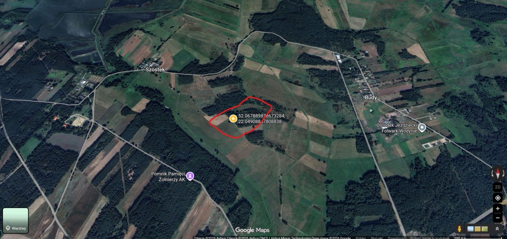 Grunty rolne Ł4 | 2.16ha | Ruda Wolińska 08-117 | 23km od Siedlec | OKAZJA - 2