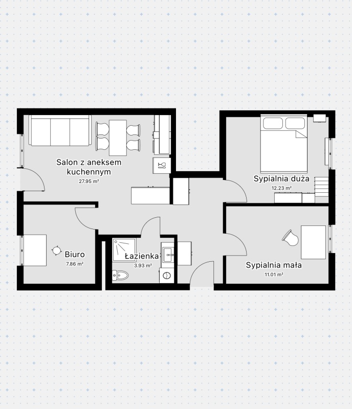 4 pokoje 66 m² | BEZPOŚREDNIO | Wysoki standard | Ulica Stefanika | Ekspozycja Południowa | Parking Strzeżony - 6