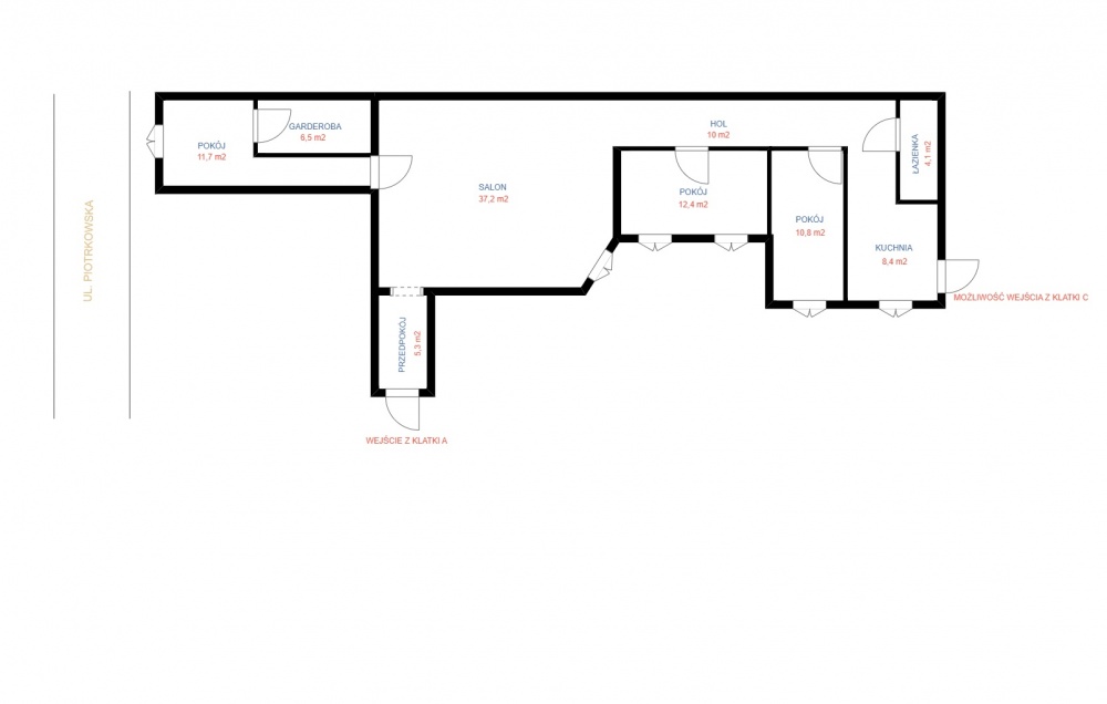 Przestronne mieszkanie z widokiem na ul. Piotrkowską - 11