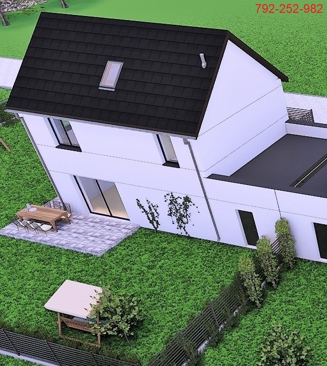 Nowoczesny dom premium z piętrem i użytkowym poddaszem 110 m² - 1
