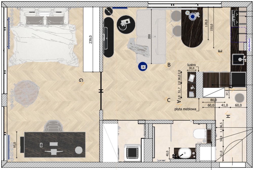 Apartament z fenomenalnym widokiem na panoramę bezpośrednio nad Wisłą - 20