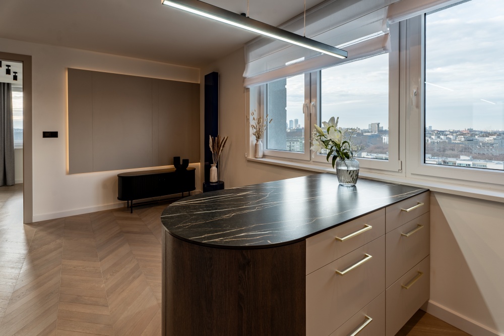 Apartament z fenomenalnym widokiem na panoramę bezpośrednio nad Wisłą - 13