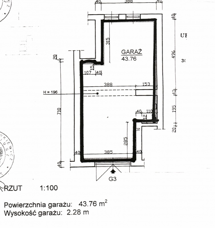 GARAŹ 44 m2 os. ALBERTYŃSKIE 26 - MAGAZYN / WARSZTAT - 2