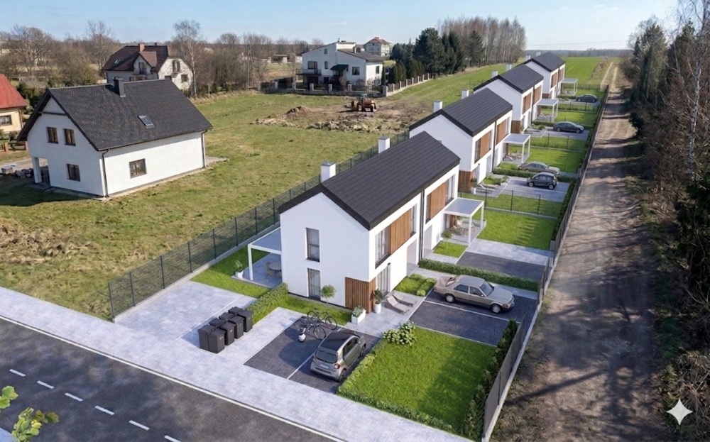 Działka budowlana 1399 m² MPZP 22MN/U2 Bliźniaki Droga wzdłuż działki - 5
