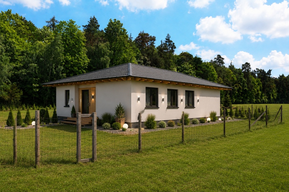 DOM PARTEROWY 110,89 m² | DZIAŁKA 1099 m² | Grotniki | SSZ - 3