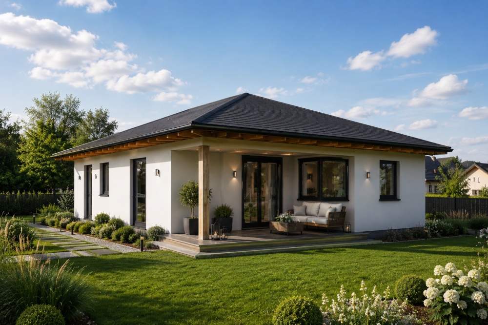 DOM PARTEROWY 110,89 m² | DZIAŁKA 1099 m² | Grotniki | SSZ - 5