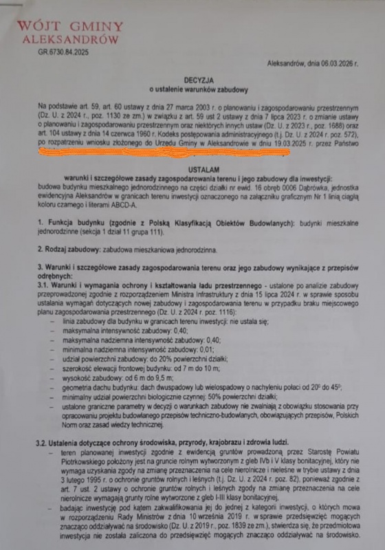 Duża szeroka działka 6.67ha wz na 4 domy media , cisza las - 4