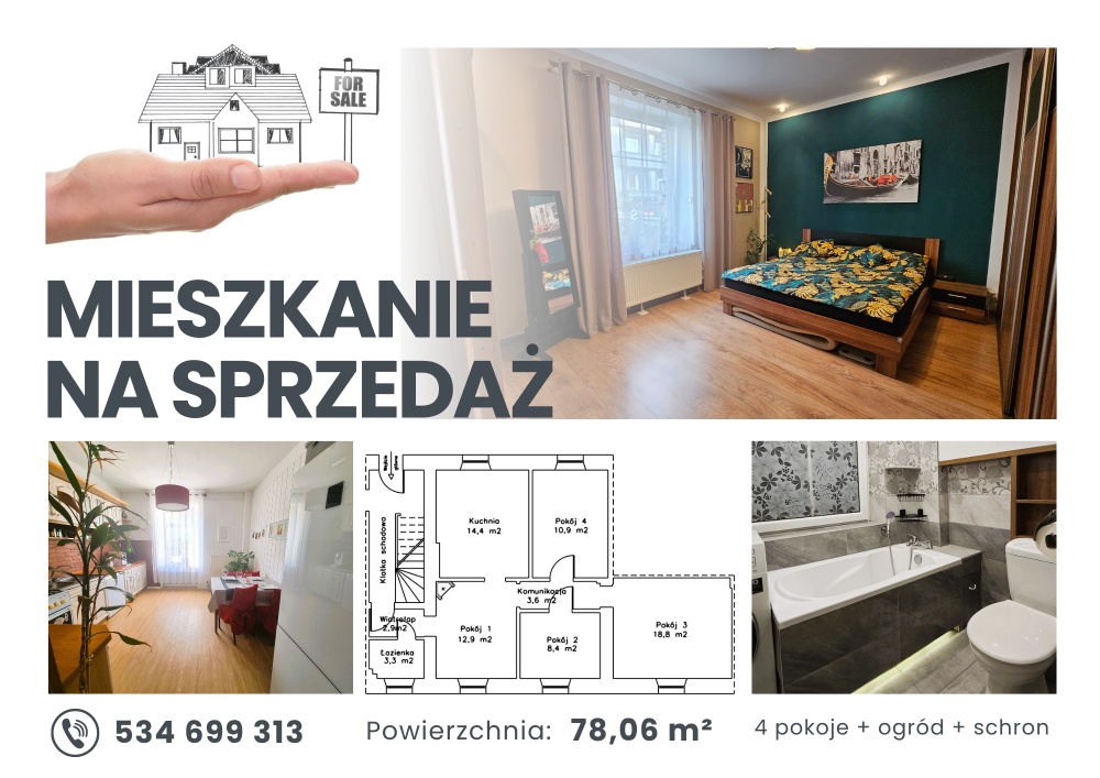GOTOWE DO ZAMIESZKANIA - NISKIE OPŁATY + kominek, piwniczka/schron, ogród, piwnica - 0