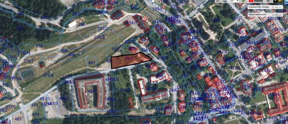 Działka inwestycyjna Krynica-Zdrój, ul. Piękna - 3