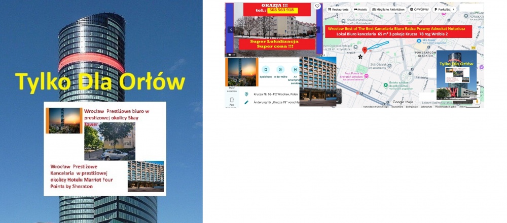 Wrocław Krzyki Gajowice Krucza 78 >> OKAZJA! Luksusowy styl berliński 65 m² przy Sky Tower – Wrocław, ul. Krucza (Bez Pośredników) - 2