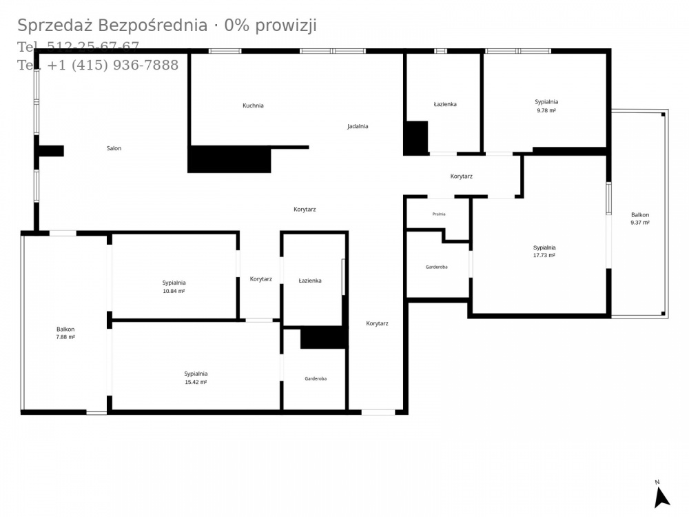 Qbik Woronicza | 5 pokoi 146 m² | ostatnie piętro | 3 garaże | Mokotów - 1