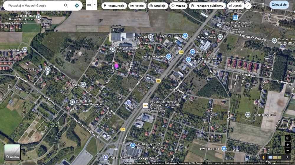 ziemia - działka - koło Bydgoszczy - Myślęcinek - Osielsko - ul. Przepiórcza - 960 m2 - 0