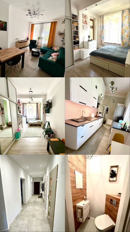 Opis Przestronne trzypokojowe mieszkanie 108 m² - 89 m² mieszkanie + 20 m² piwnice | po generalnym remoncie | Tarninów ul. Elizy Orzeszkowej | Wysoki parter | Balkon | 3 piwnice - 0