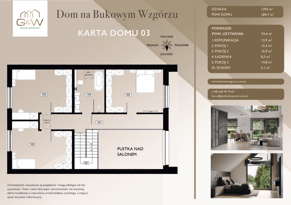 Wolnostojący dom z garażem, antresolą i widokiem - Michałowice - 11