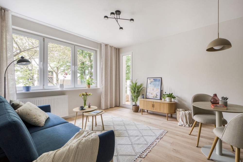 3 pokoje | 47,4 m² | po generalnym remoncie | 2 balkony | duże okna - 3
