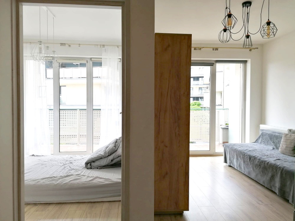 2 pokoje | 33,38 m² | Duży balkon | 1. piętro | 2017 r. | Bez prowizji - 4
