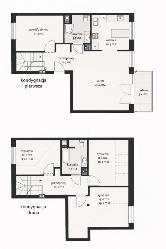 Mieszkanie 5 pokoi, 118 m² – przestrzeń jak w domu - 22