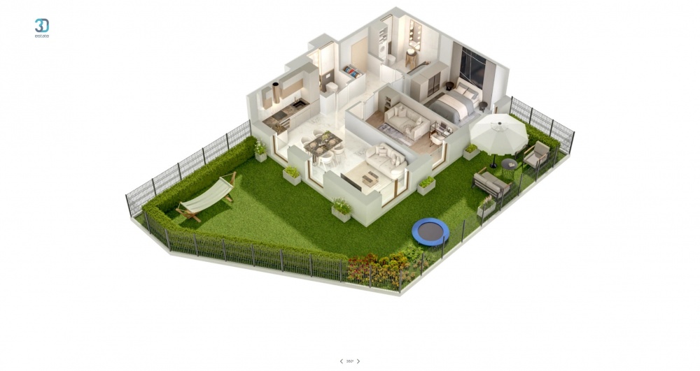 55,69 m² | 3 pokoje | ogródek 75,31 m² | bezpośrednio od dewelopera - 2
