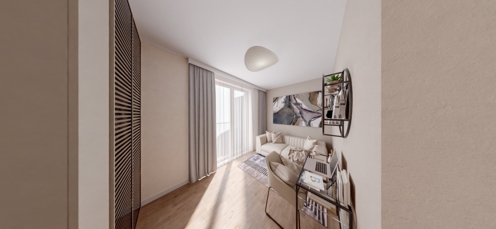 APARTAMENT 68,21 m2 - 3 POK + TARAS  28,74m2 - 1