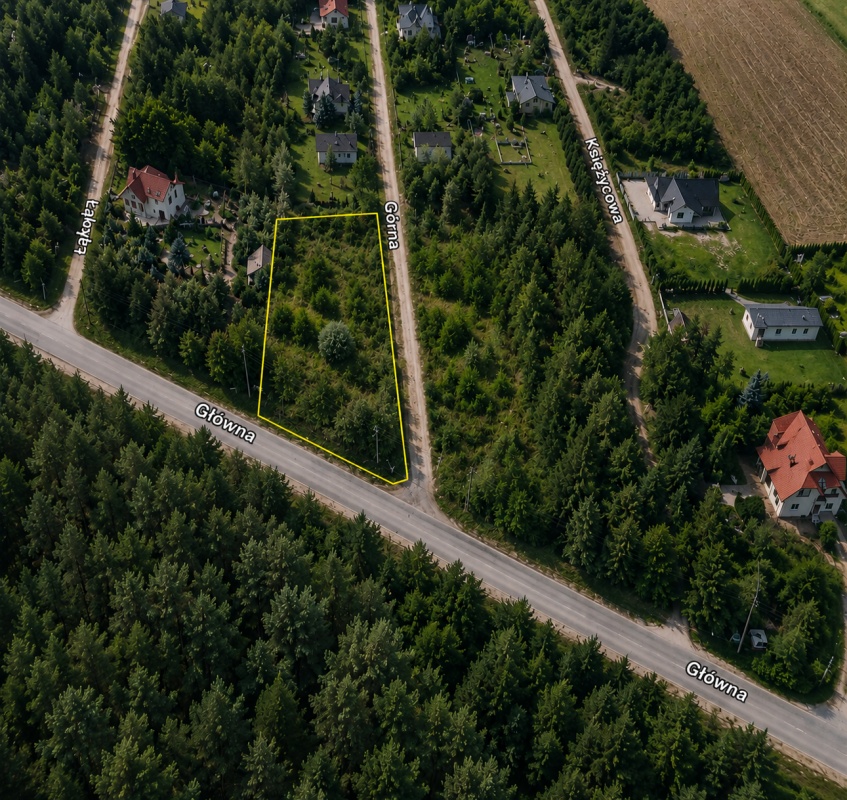Działka budowlana Rosanów-Zgierz przy lesie - 4