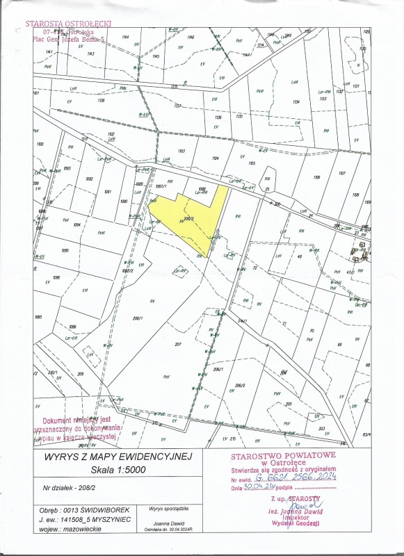 Sprzedam działkę rolna z mozliwoscia zabudowy zagrodowej 1,98,00 ha - 0
