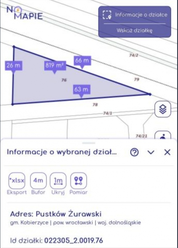 Działka budowlana 819 m² | widok na Ślężę | gmina Kobierzyce - 0