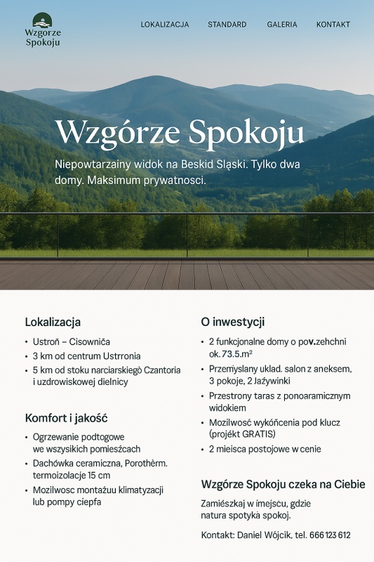 Działka z PNB Ustroń Cisownica widokowa gotowa inwestycja z rozpoczętą budową  - 2