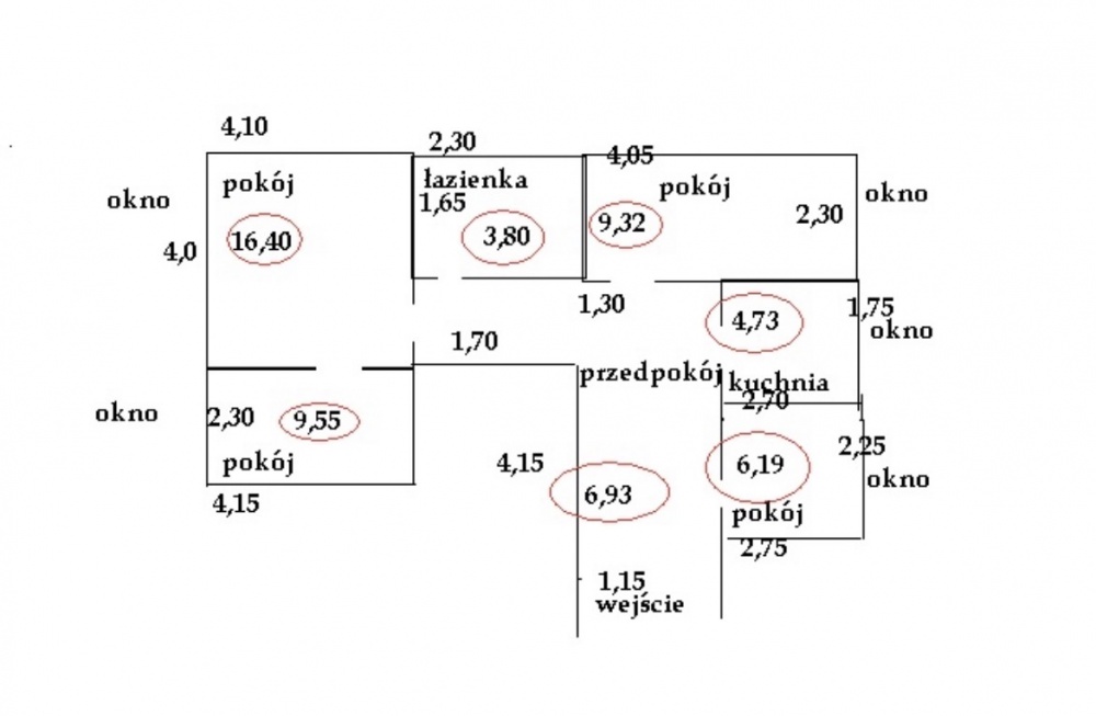 Mieszkanie 4-pokojowe 2 piętro Sosnowiec ul. Gospodarcza - 12